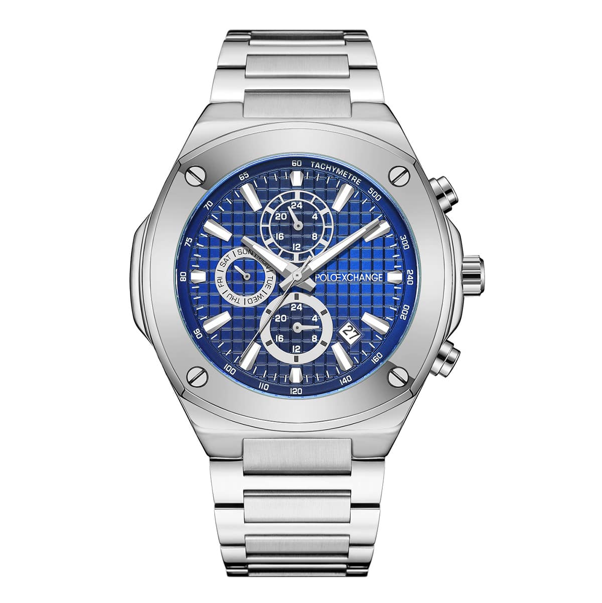 MONTRE POLOEXCHANGE HOMME M.FONCTION ACIER